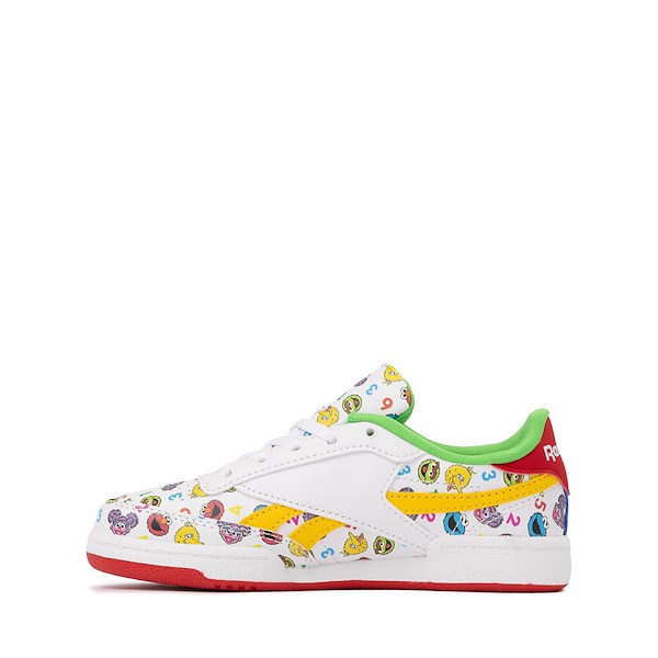 alternate view Reebok x Sesame Street Fun-All-Over Club C Revenge Athletic Shoe - Little Kid - White / MulticolorALT1