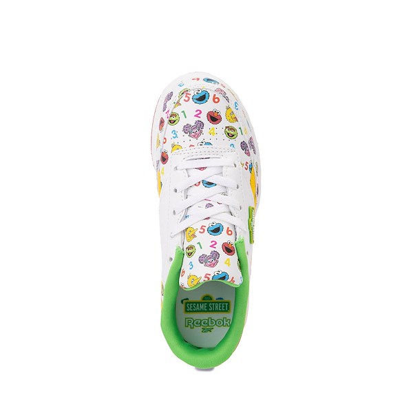 alternate view Reebok x Sesame Street Fun-All-Over Club C Revenge Athletic Shoe - Little Kid - White / MulticolorALT2
