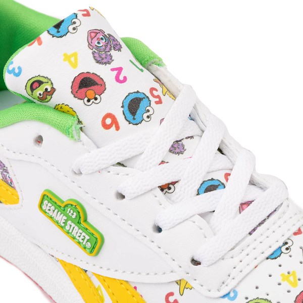 alternate view Reebok x Sesame Street Fun-All-Over Club C Revenge Athletic Shoe - Little Kid - White / MulticolorALT5B