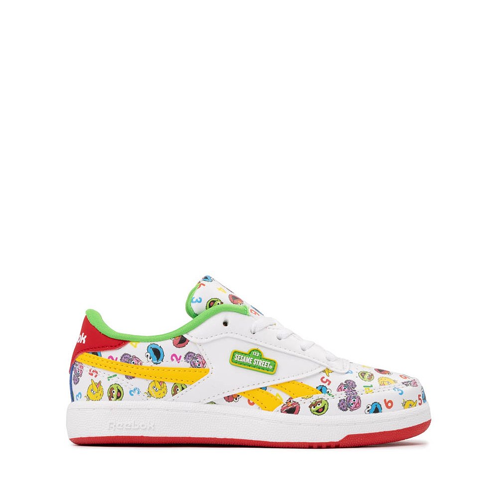 Reebok x Sesame Street Fun-All-Over Club C Revenge Athletic Shoe - Little Kid - White / Multicolor