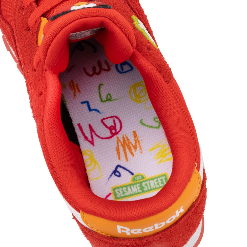 Reebok x Sesame Street Elmo Classic Leather Athletic Shoe - Little Kid ...