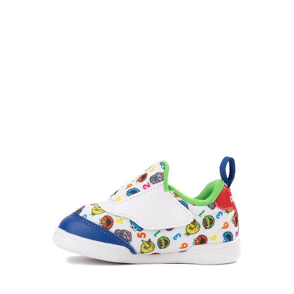 alternate view Reebok x Sesame Street Fun-All-Over Club C Revenge Slip-On Athletic Shoe - Baby / Toddler - White / MulticolorALT1