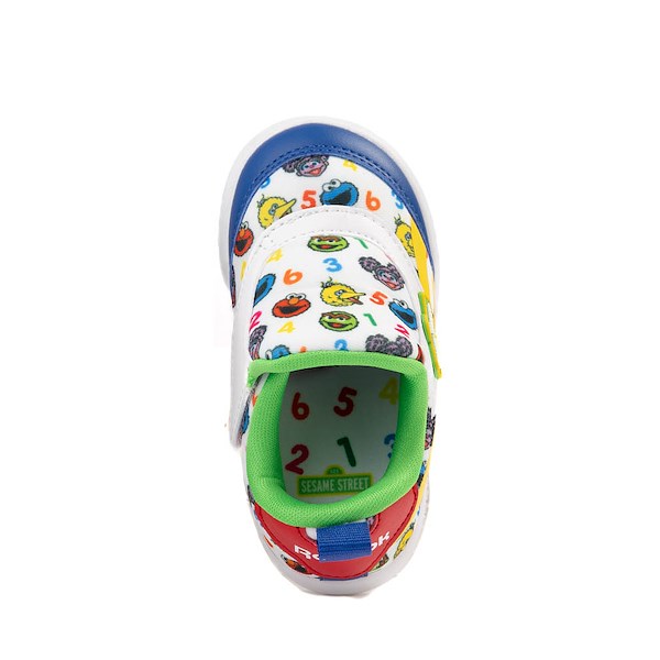 alternate view Reebok x Sesame Street Fun-All-Over Club C Revenge Slip-On Athletic Shoe - Baby / Toddler - White / MulticolorALT2