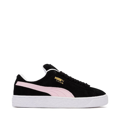 Womens PUMA Suede XL Athletic Shoe - Black / Whisp Of Pink / White
