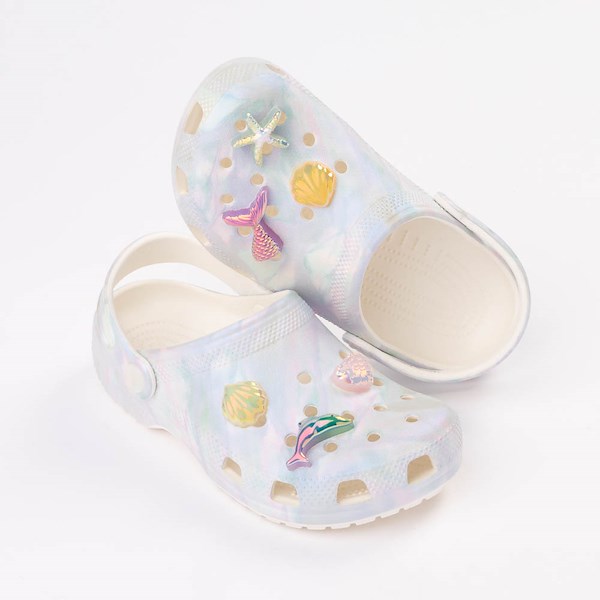 alternate view Crocs Classic Beach Clog - Little Kid / Big Kid - Mother Of PearlHERO