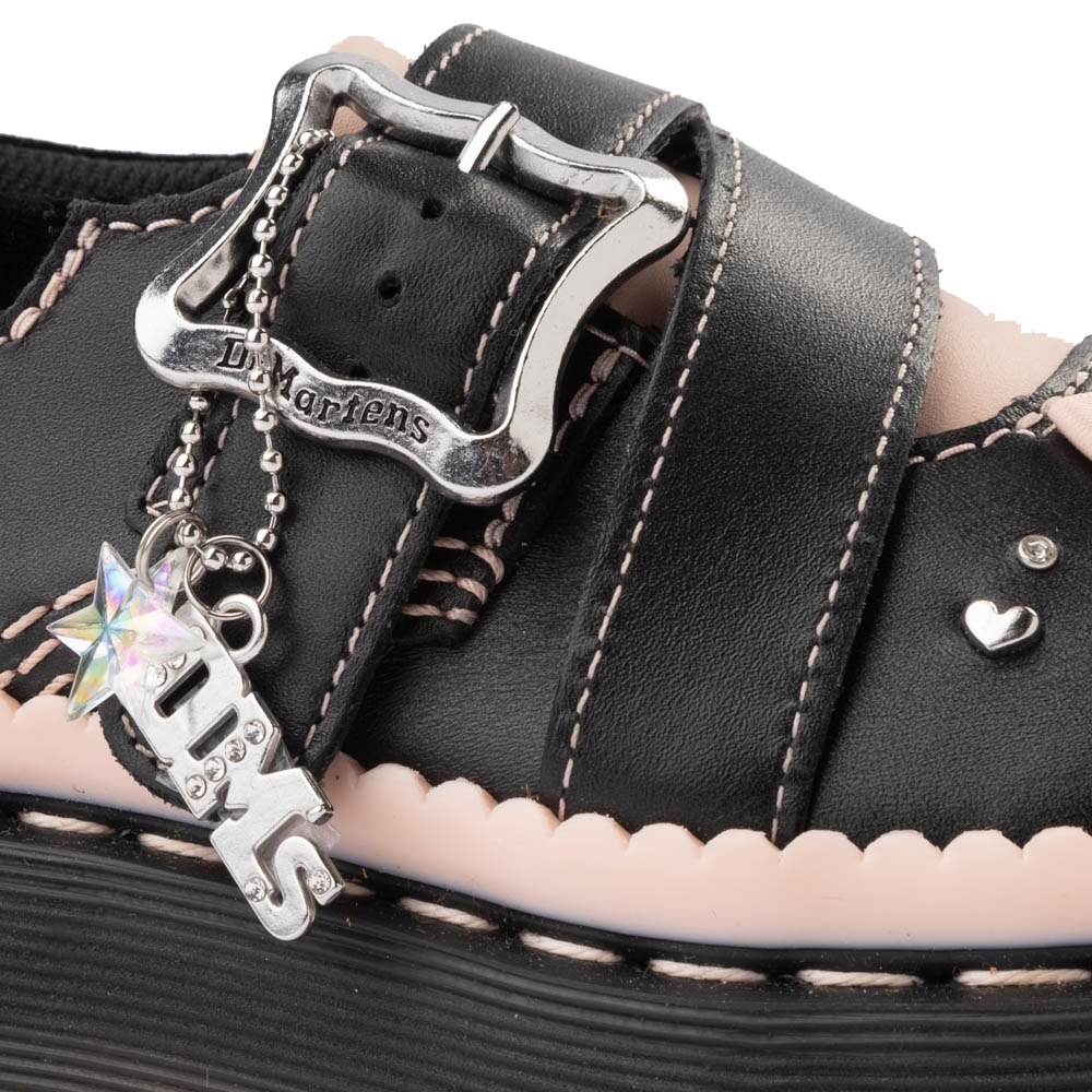 Amazon.com | Dr. Martens Women's Kemsley Buckle Shoe, Black