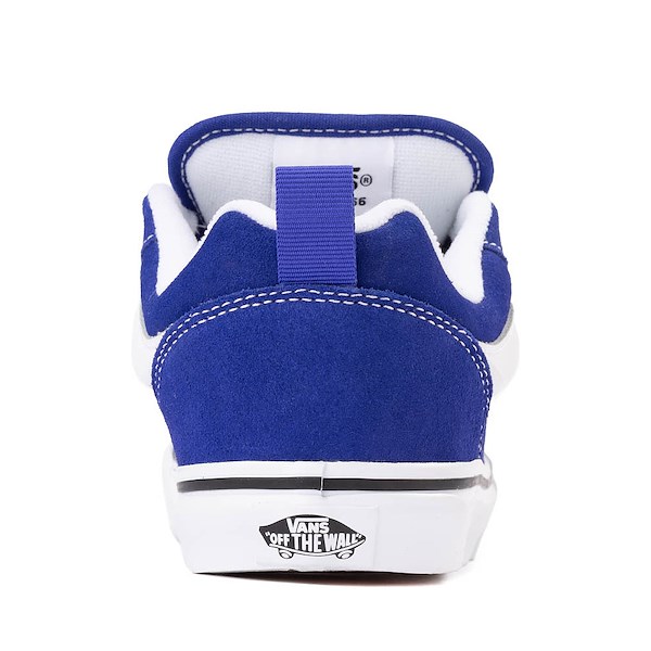 alternate view Vans Knu Skool Skate Shoe - Big Kid - Blue / True WhiteALT4