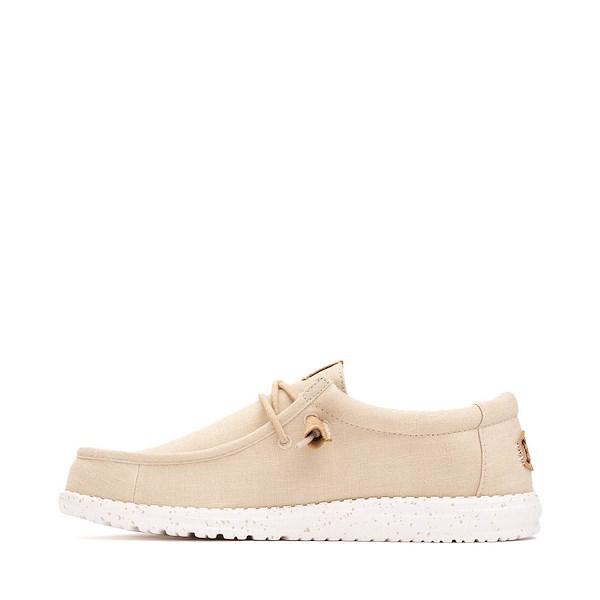 alternate view Mens HEYDUDE Wally Hemp Slip-On Casual Shoe - TanALT1