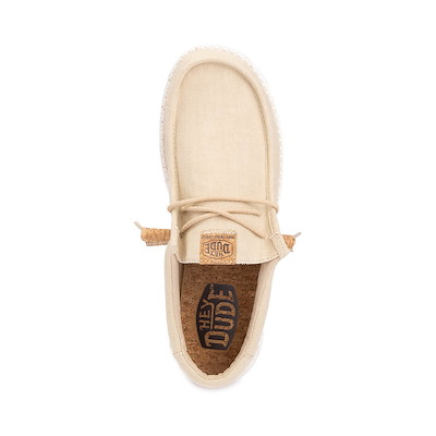 Mens HEYDUDE Wally Hemp Slip-On Casual Shoe - Tan | Journeys display picture 3