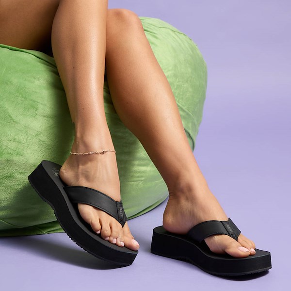 alternate view Womens Reef Butter Slide Sandal - BlackALT1C