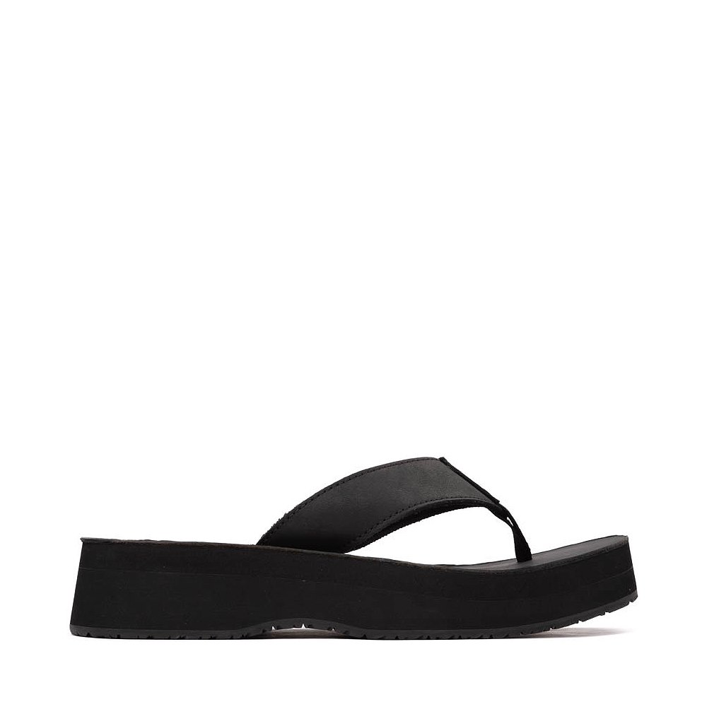 Womens Reef Butter Slide Sandal - Black