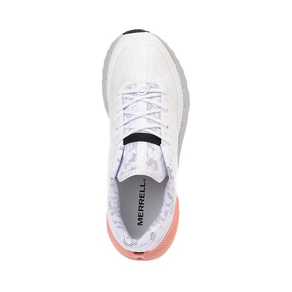 alternate view Womens Merrell Agility Peak 5 Running Shoe - White / CoralALT2
