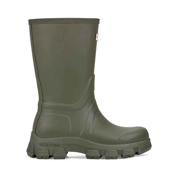 Womens Hunter Micah Lug Sole Waterproof Rain Boot - Dark Green