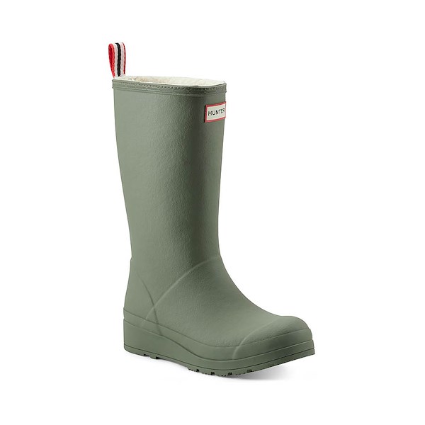 Womens Hunter PLAY Insulated Tall Rain Boot Medium Green Journeys