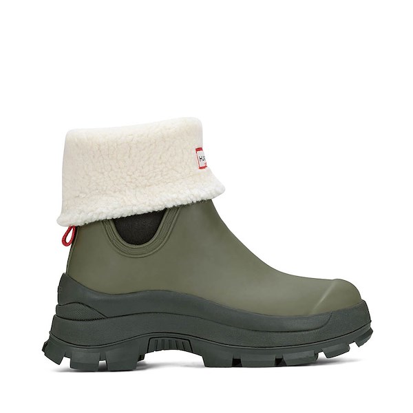 Womens Hunter Esme Lug Sole Waterproof Snow Bootie - Medium Green