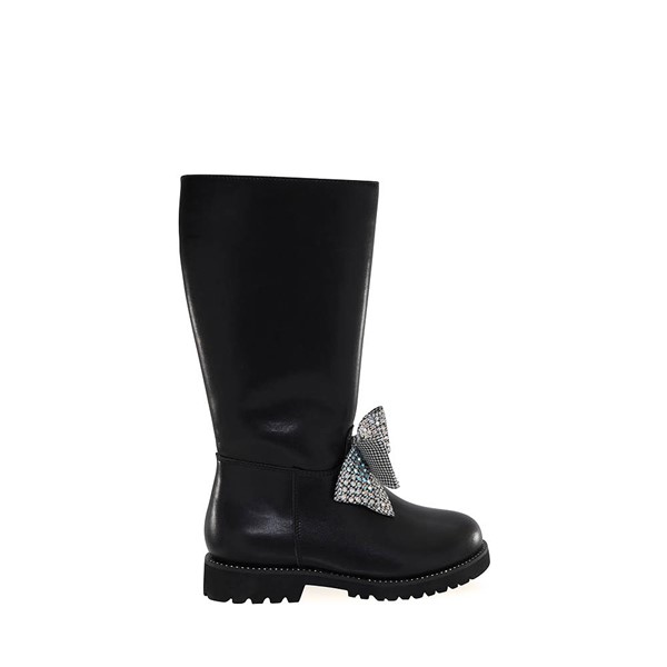 Kurt Geiger Mini Kensington Bow Tall Boot - Toddler - Black