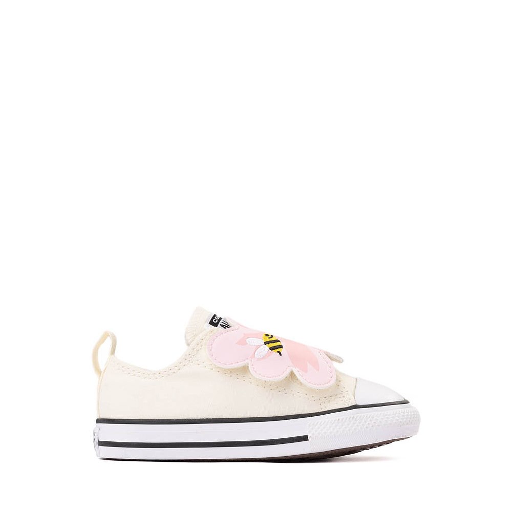 Converse Chuck Taylor All Star 1V Lo Flower And Bee Sneaker - Baby / Toddler - Egret