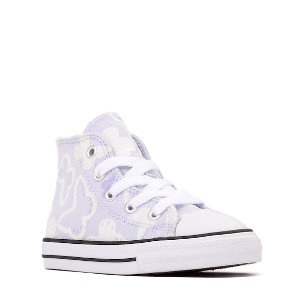 alternate view Converse Chuck Taylor All Star High-Top Flocked Butterflies Sneaker - Baby / Toddler - Blueberry IceALT5
