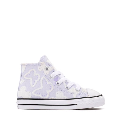 Converse Chuck Taylor All Star High-Top Flocked Butterflies Sneaker - Baby / Toddler - Blueberry Ice