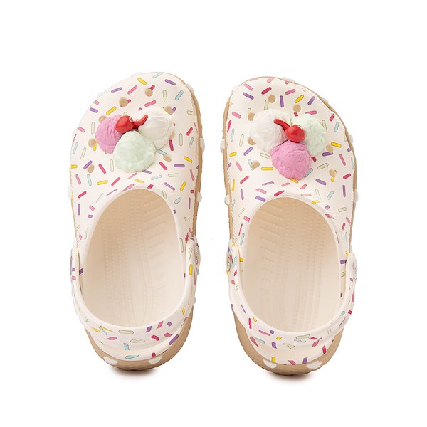 alternate view Crocs Classic Ice Cream Party Clog - Little Kid / Big Kid - WhiteALT2