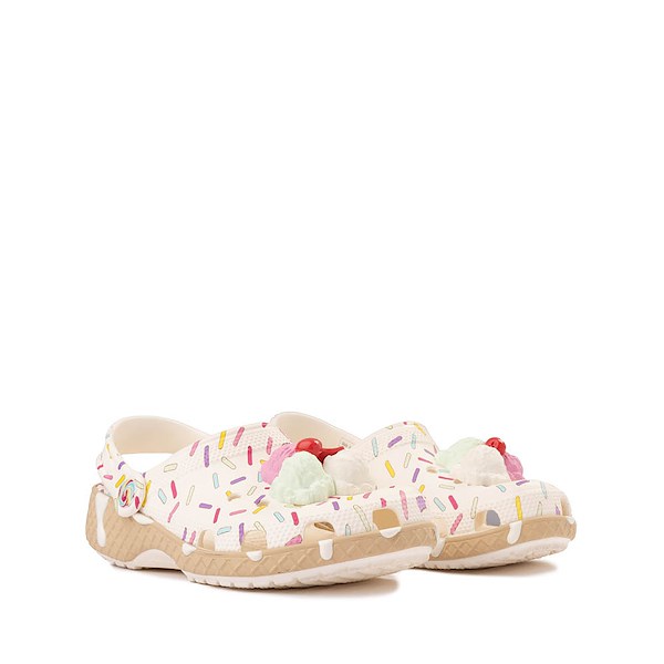 alternate view Crocs Classic Ice Cream Party Clog - Little Kid / Big Kid - WhiteALT5