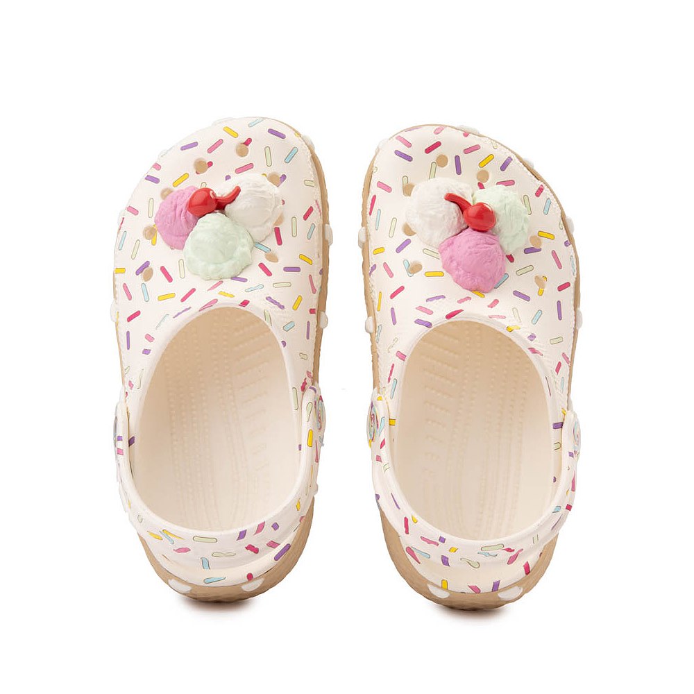 Crocs Classic Ice Cream Party Clog - Little Kid / Big Kid - White