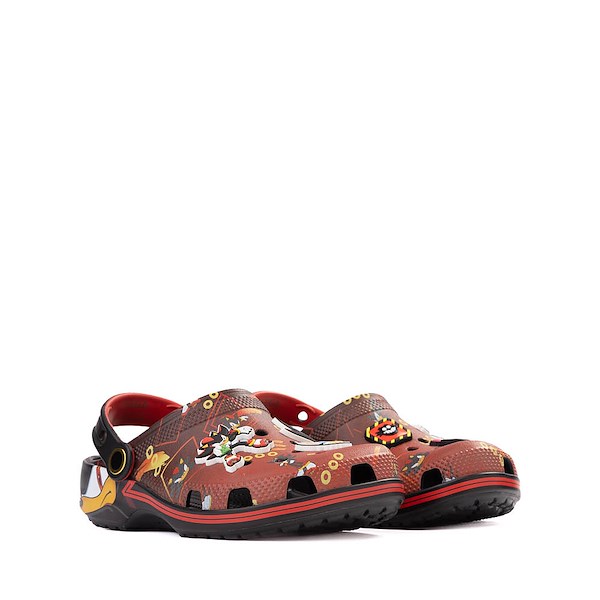 alternate view Sonic the Hedgehog™ x Crocs Classic Shadow Clog - Little Kid / Big Kid - Black / RedALT5