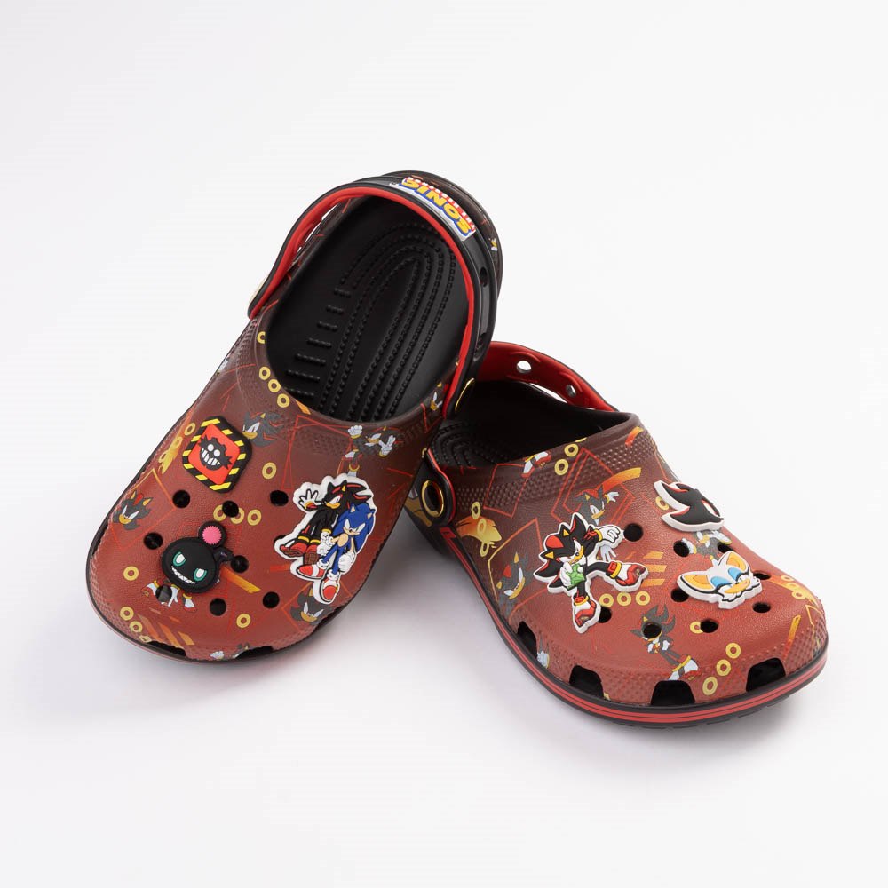 Sonic the Hedgehog&trade; x Crocs Classic Shadow Clog - Little Kid / Big Kid - Black / Red