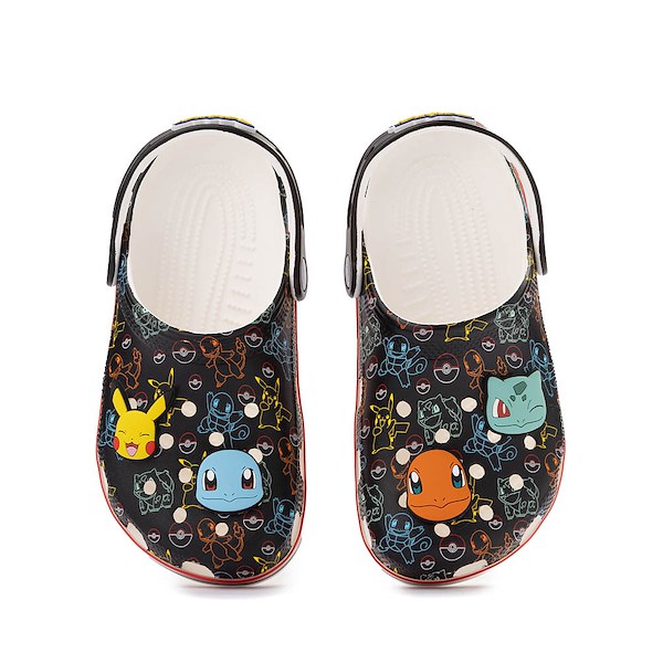 alternate view Pokémon Crocs Classic Clog - Little Kid / Big Kid - BlackALT2