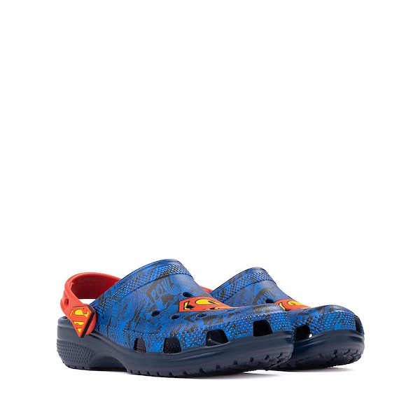 alternate view DC Comics Crocs Classic Superman Clog - Little Kid / Big Kid - BlueALT5
