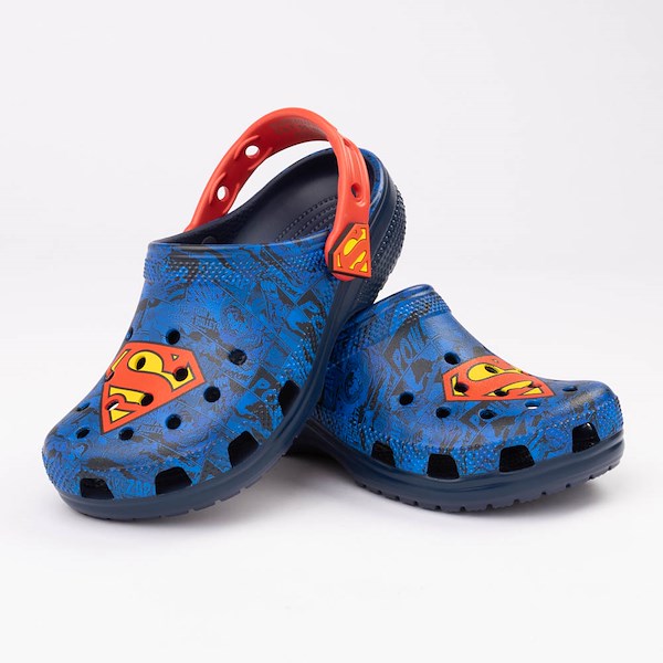 alternate view DC Comics Crocs Classic Superman Clog - Little Kid / Big Kid - BlueHERO
