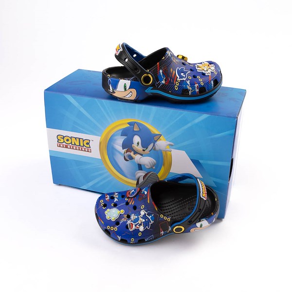 alternate view Sonic the Hedgehog™ x Crocs Classic Clog - Baby / Toddler - BlueALT1D