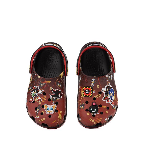 alternate view Sonic the Hedgehog™ x Crocs Classic Shadow Clog - Baby / Toddler - Black / RedALT2