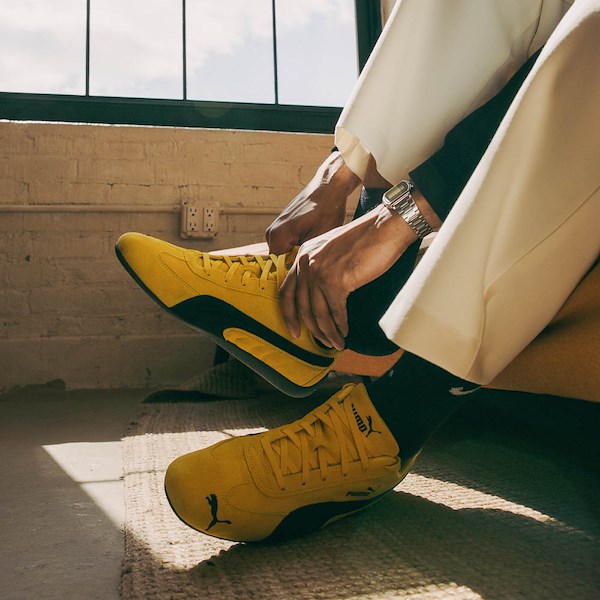 alternate view Mens PUMA Speedcat OG Athletic Shoe - Pel&eacute; Yellow / BlackALT1C