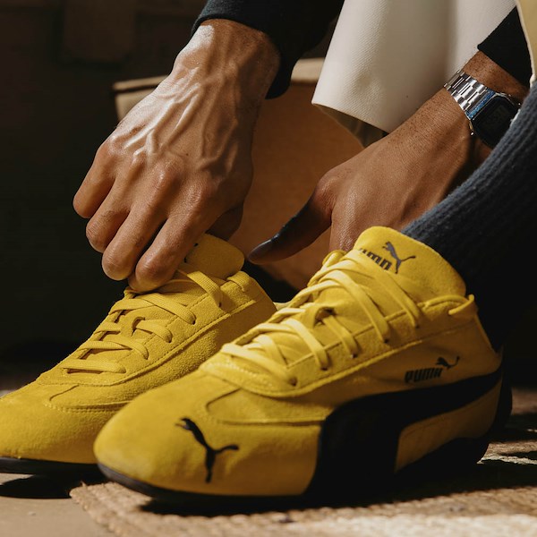 alternate view Mens PUMA Speedcat OG Athletic Shoe - Pel&eacute; Yellow / BlackHERO