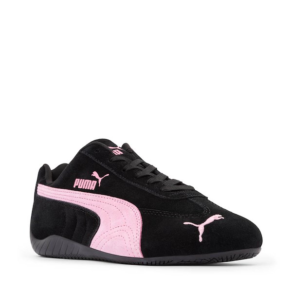 alternate view Womens PUMA Speedcat OG Athletic Shoe - Black / PinkALT5