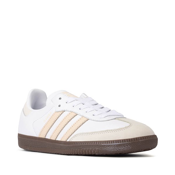 alternate view Womens adidas Samba OG Athletic Shoe - White / Sand Strata / Off WhiteALT5