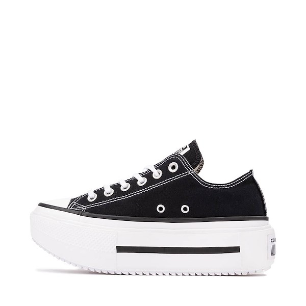 alternate view Converse Chuck Taylor All Star Lift Double Stack Low-Top Sneaker - Black / WhiteALT1