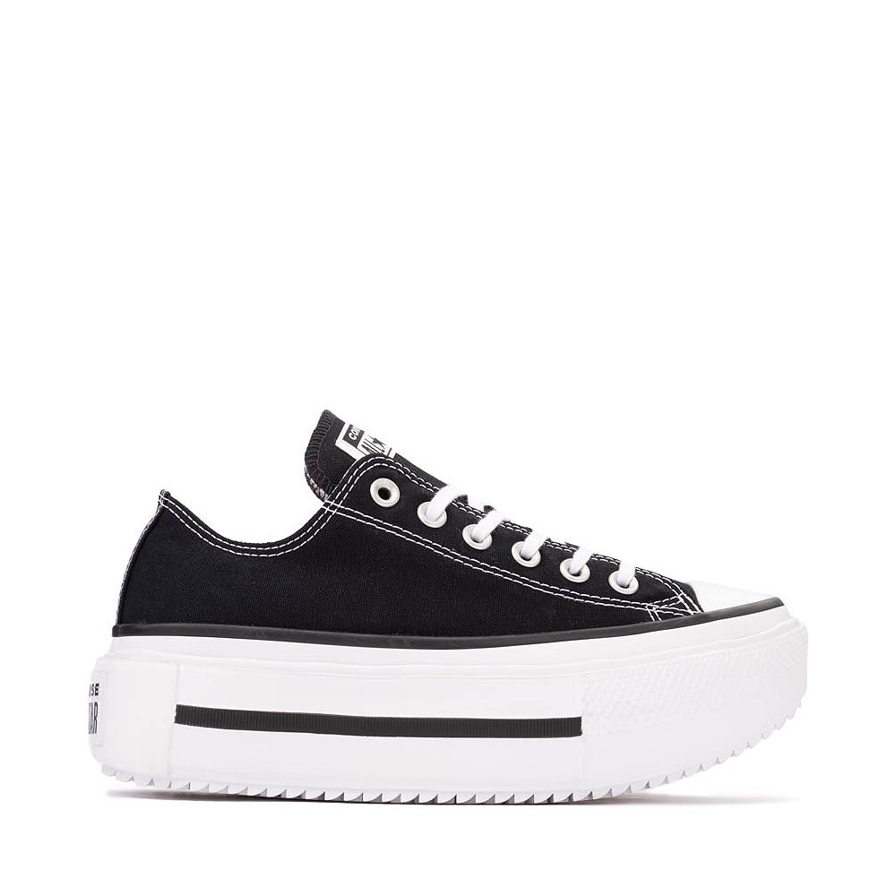 Converse Chuck Taylor All Star Lift Double Stack Low-Top Sneaker - Black / White