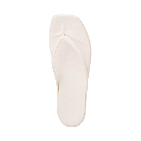alternate view Womens Crocs Miami Flip Flop Sandal - Chalk WhiteALT2
