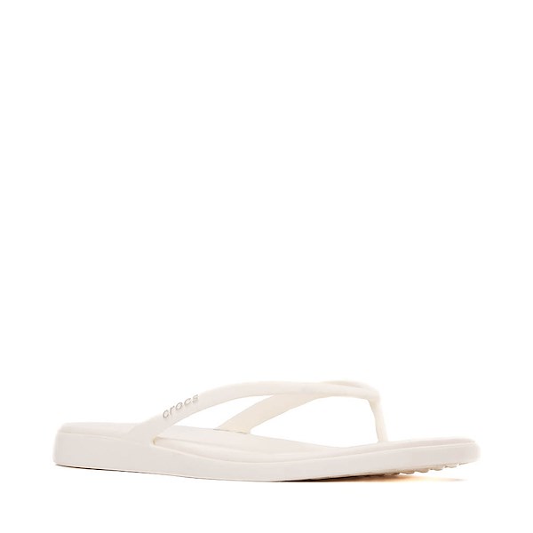 alternate view Womens Crocs Miami Flip Flop Sandal - Chalk WhiteALT5