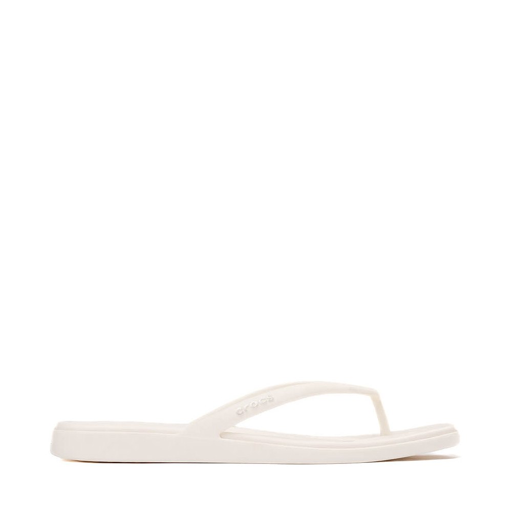 Womens Crocs Miami Flip Flop Sandal - Chalk White
