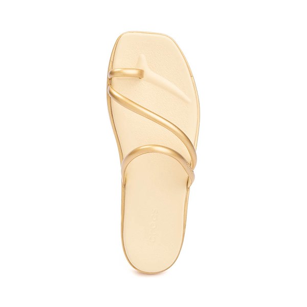 alternate view Womens Crocs Miami Toe Loop Sandal - GoldALT2