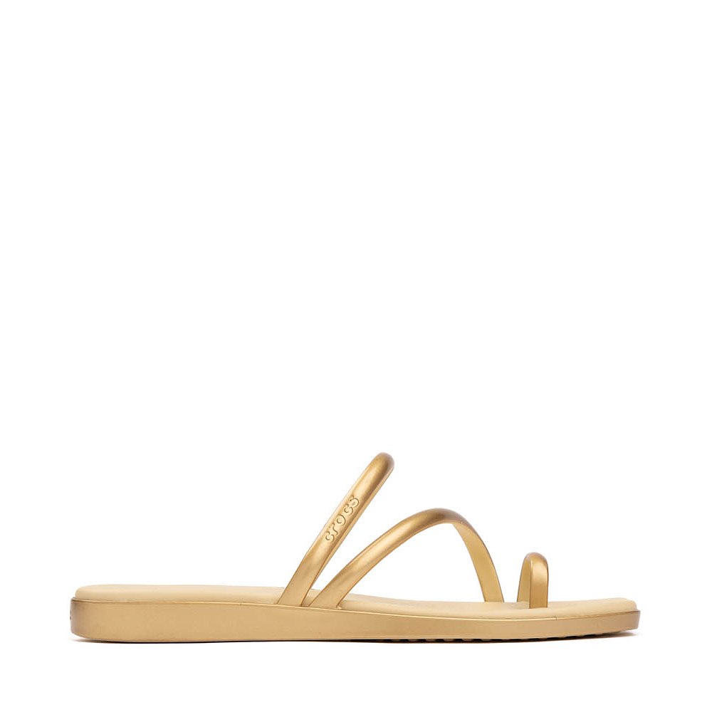 Womens Crocs Miami Toe Loop Sandal - Gold