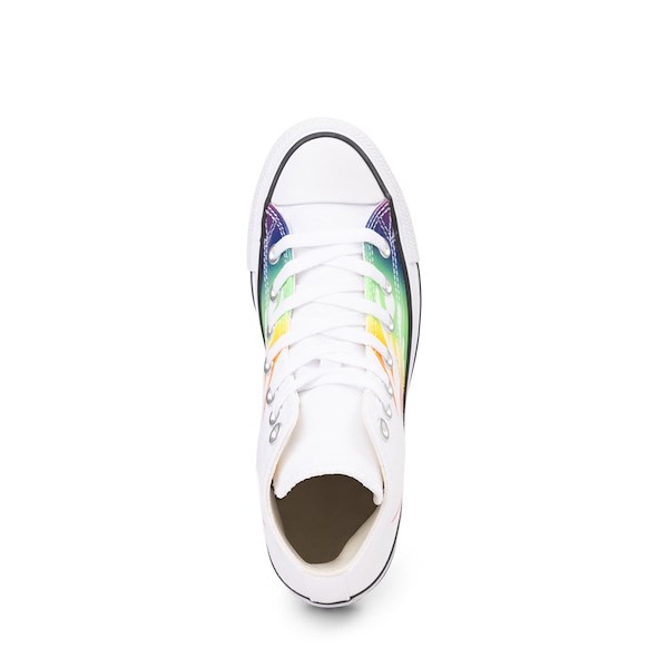 alternate view Converse Pride Chuck Taylor All Star High-Top Sneaker - White / Rainbow FlameALT2