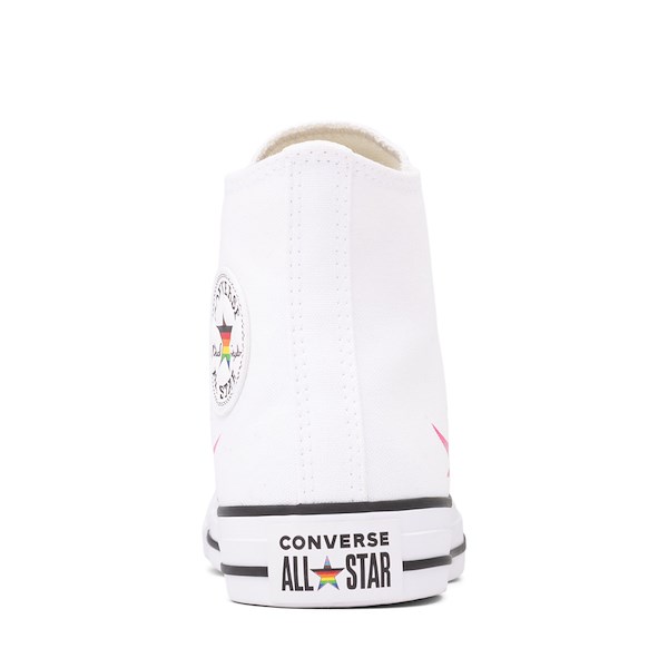 alternate view Converse Pride Chuck Taylor All Star High-Top Sneaker - White / Rainbow FlameALT4