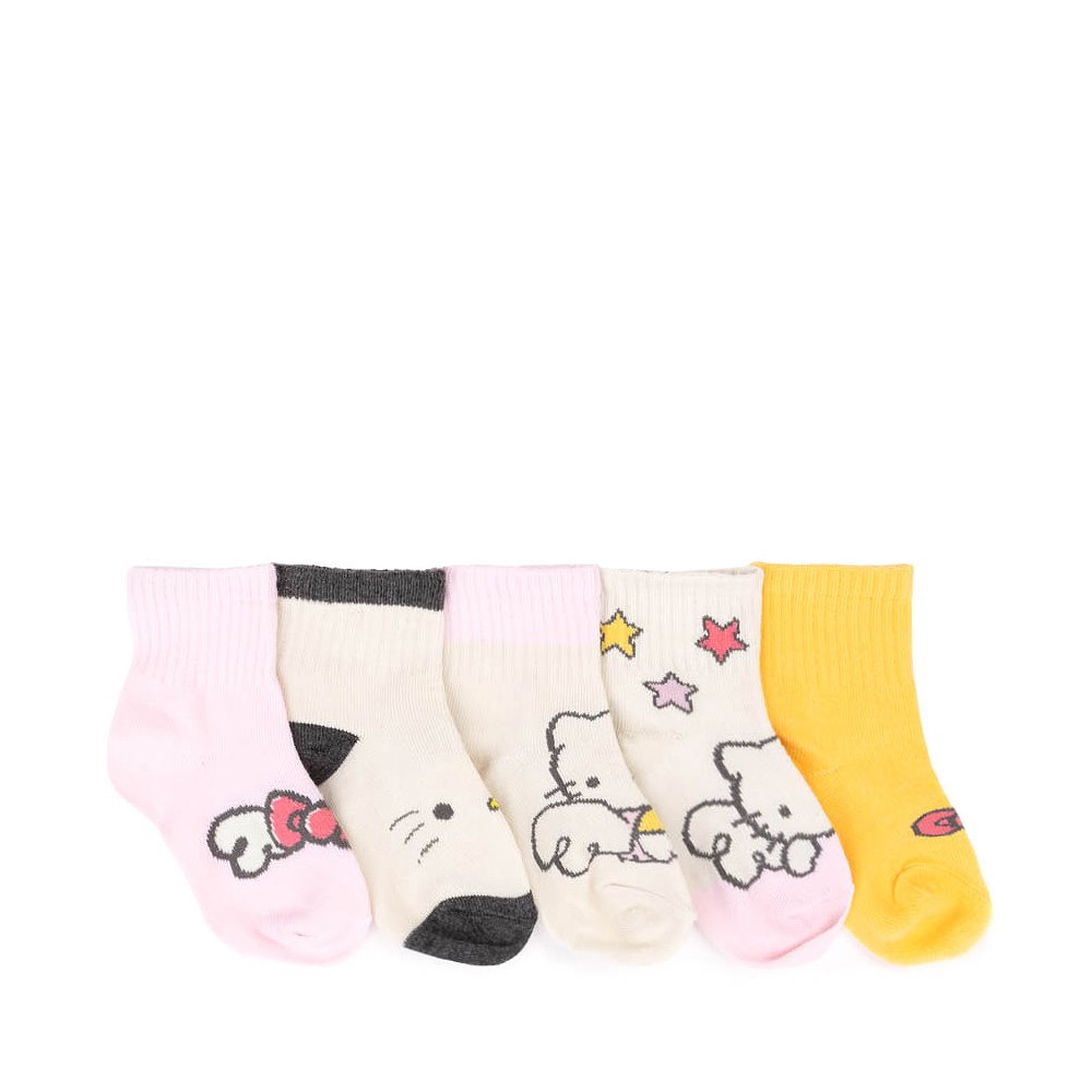 Hello Kitty&reg; Quarter Socks 5 Pack - Baby - Multicolor