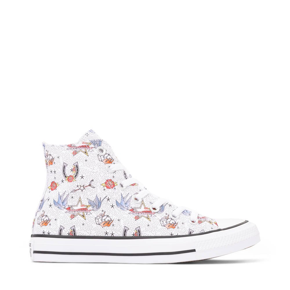 Converse Chuck Taylor All Star Tattoos High-Top Sneaker - White