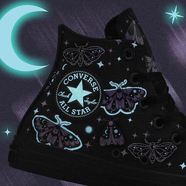 alternate view Converse Chuck Taylor All Star Celestial Moth High-Top Sneaker - BlackALT1