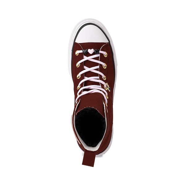 alternate view Converse Chuck Taylor All Star Lift Double Stack Charms High-Top Sneaker - Bordeaux / PinkALT2